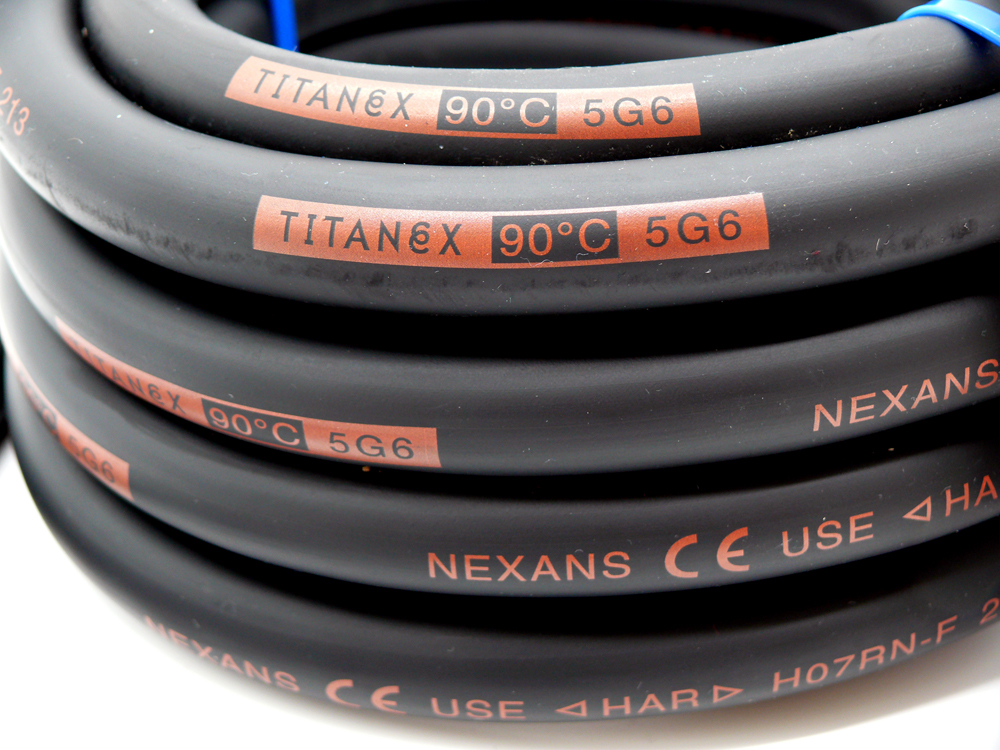 Tom TITANEX® H07RN-F 5G6 Gummikabel | 1 Meter | 20100